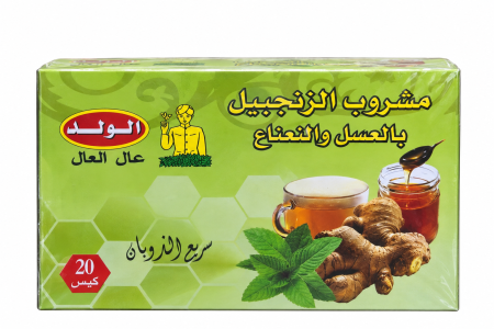 زنجبيل بالعسل ونعنع