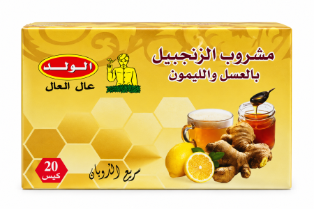 زنجبيل بالعسل وليمون